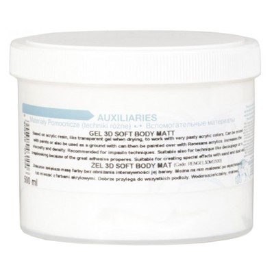 Matowy żel 3D soft body Renesans, 500 ml