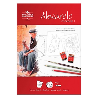 Blok Inspiracje 1 - akwarele, Koh-I-Noor, A4