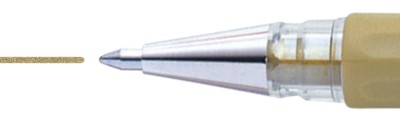 Złoty długopis żelowy, Pentel K118