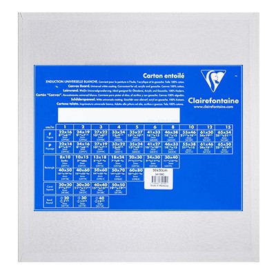 50 x 50, podobrazie płytowe Clairefontaine