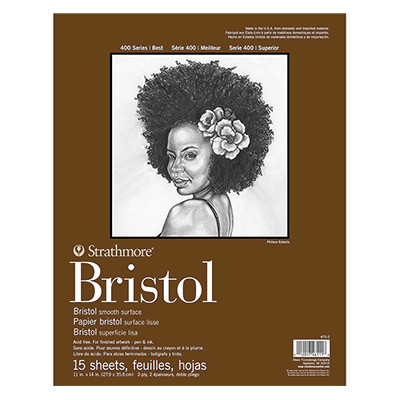 Bristol Smooth 400 series Strathmore, 28 x 36 cm