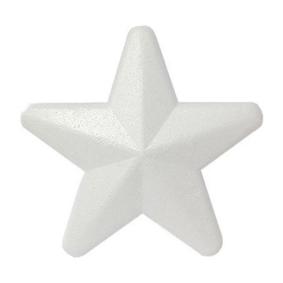 Gwiazda, figura styropianowa do dekoracji, 100 mm