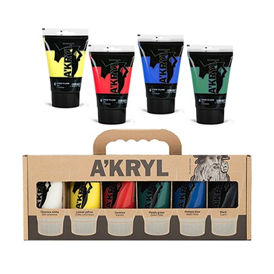 Zestaw farb A'kryl Renesans 6 x 100 ml