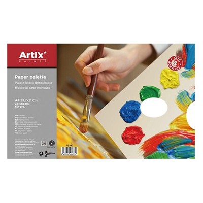 Paleta malarska papierowa Artix, A4 36 arkuszy