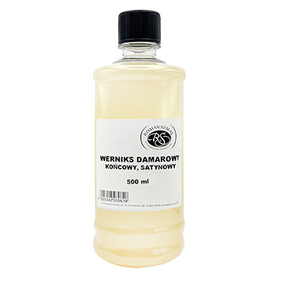 Werniks damarowy końcowy - satynowy, 500 ml