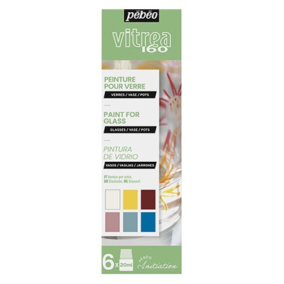 Farby witrażowe Vitrea 160, set 1, 6 x 20 ml