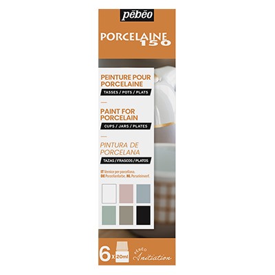 Farby do ceramiki Porcelaine 150, set 3, 6 x 20ml