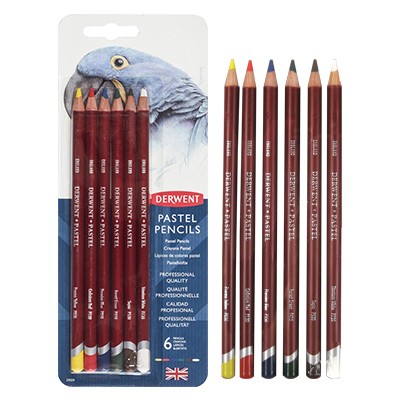 Pastele w kredkach Pastel Pencils, Derwent, 6 kol.