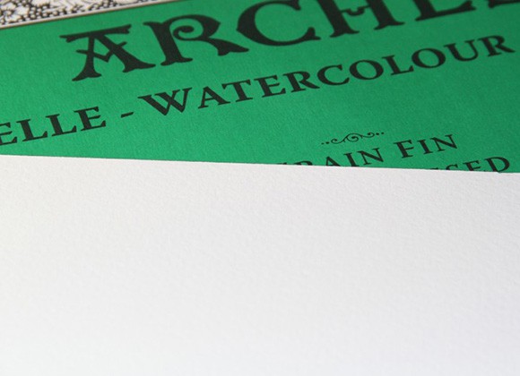 Papier Arches CP, Bright White, 300g 40 x 50 cm, 10 ark.