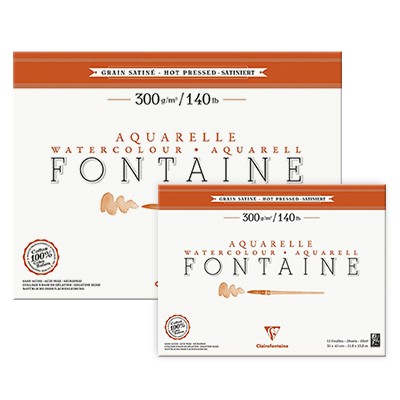Blok akwarelowy Fontaine Satine 18 x 26 cm, 300 g