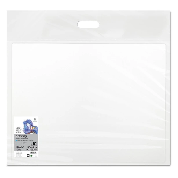 Papier Medium Grain W&amp;N, 10 ark., 50 x 65 cm