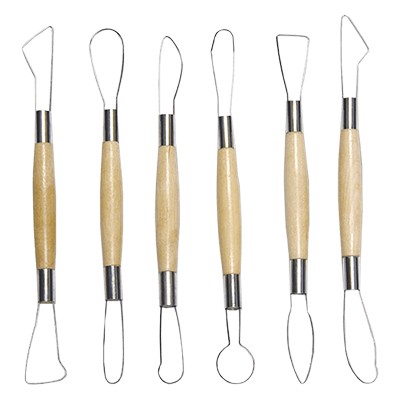 Szpatułki oczkowe dwustronne 20 cm, 6 sztuk