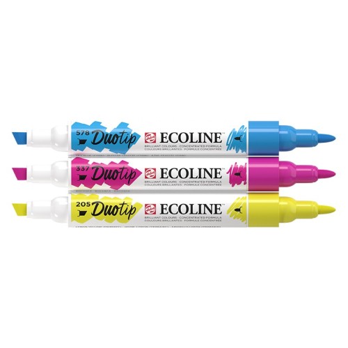 Pisaki Ecoline Duo Tip – Primary Set, 3 kol.