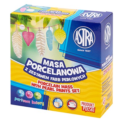 Masa porcelanowa Astra + farby 3 x 10 ml