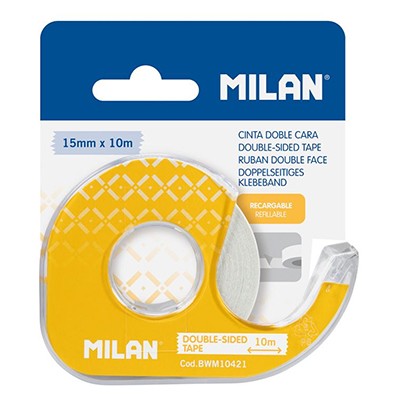 Taśma Double-Sided z podajnikiem Milan 15 mm x 10 m