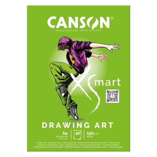 Szkicownik XSmart Drawing Art A4, 40 ark. 150 g/m²