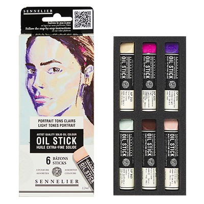 Sztyfty olejne Oil Stick Mini - Light Tones Portrait, 6 szt.