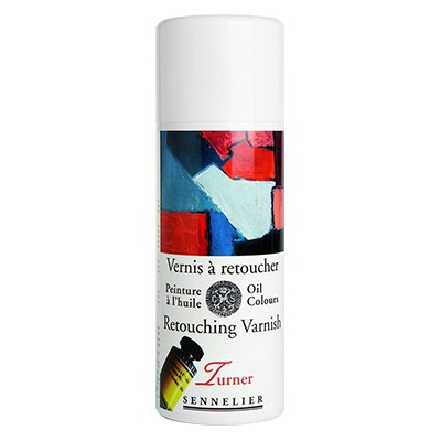 Werniks retuszerski do farb olejnych, Sennelier, spray 400 ml