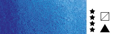 496 Ultramarine Blue, akwarela półkostka Horadam Schmincke