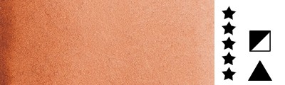 661 Burnt Sienna, akwarela półkostka Horadam Schmincke