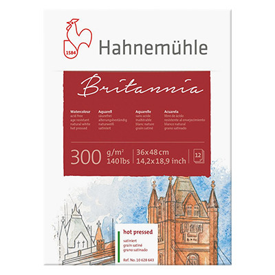 Blok akwarelowy Britannia Hahnemuhle HP 36 x 48 cm, 300 g/m2