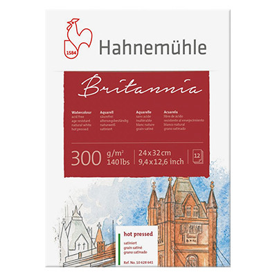 Blok akwarelowy Britannia Hahnemuhle HP 24 x 32 cm, 300 g/m2