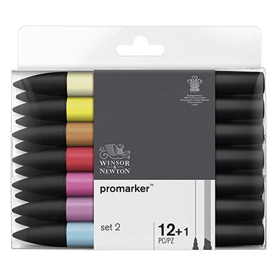 Promarker set 2, zestaw pisaków Promarker W&amp;N, 13 sztuk