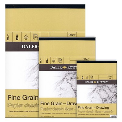 Blok rysunkowy Daler Rowney - Fine Grain, 30 kartek A2, 120g