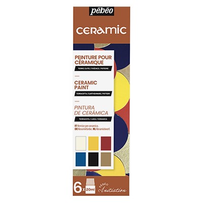 Farby do ceramiki Ceramic, Pebeo, 6x20ml