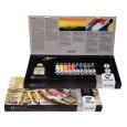 Farby olejne Talens Van Gogh, zestaw 10 x 20ml + akcesoria
