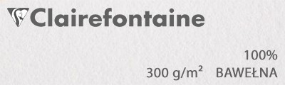 Papier do akwareli Fontaine HP/EW 300 g, 56 x 76 cm, 5 ark.
