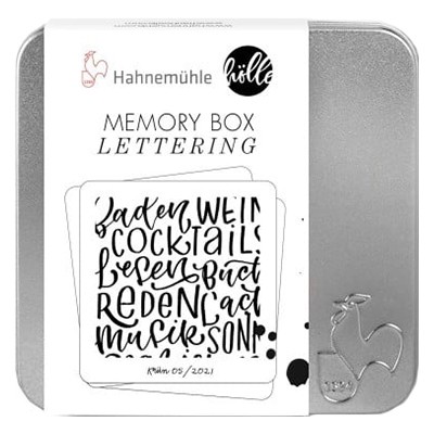 Memory Box papier akwarelowy w etui Hahnemuhle, 50 ark, 250 g/m²