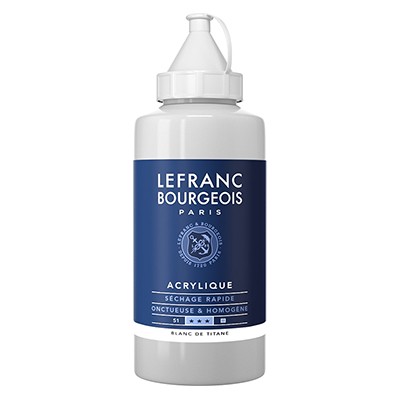 008 Titanium White, farba akrylowa Lefranc &amp; Bourgeois, 750 ml