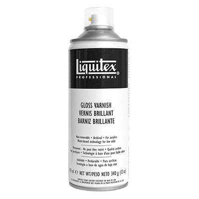 Werniks błyszczący do farb akrylowych Liquitex, spray 400 ml