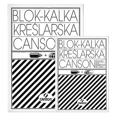 Blok kalki kreślarskiej A3, Canson, 20 arkuszy, 90g