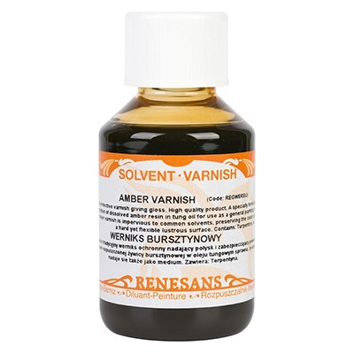 Werniks bursztynowy do farb olejnych Renesans, 100 ml