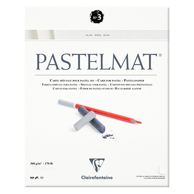 Pastelmat white, blok do pasteli Clairefontaine, 18/24 cm
