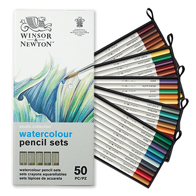 Komplet kredek akwarelowych Winsor &amp; Newton 50 kol.