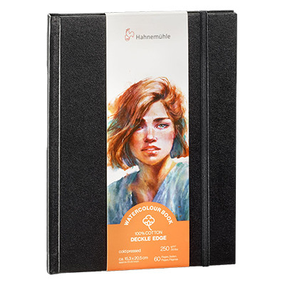 Watercolour Book Deckle Edge Hahnemuhle 15.3 x 20.5 cm