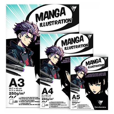 Blok Manga Illustration Calirefontaine, 20 ark. A3