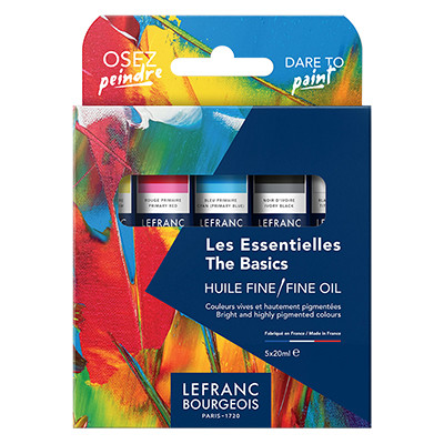 Zestaw farb olejnych The Basics L&amp;B 5 x 20 ml