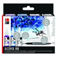 Tusze alkoholowe Underwater Alkohol Ink Marabu, 3 x 20 ml