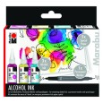 Tusze alkoholowe Flower Alkohol Ink Marabu, 3 x 20 ml