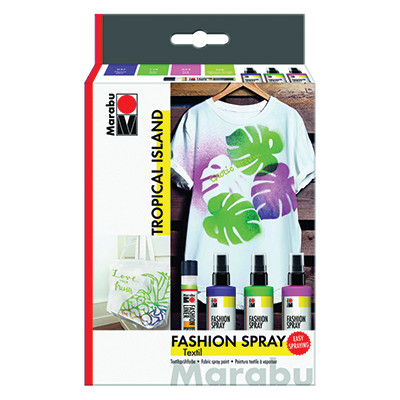 Farby do tkanin Tropical Island Marabu 4 kolory