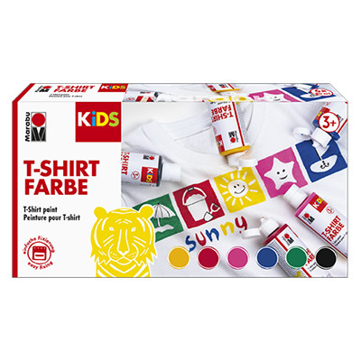 Farby do tkanin Marabu Kids 6 x 80 ml