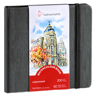 Watercolour Book Hahnemuhle 14 x 14 cm, 30 ark. 200 g/m²