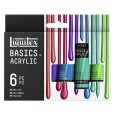 Metallic Colors farby akrylowe Liquitex, 6 x 22 ml