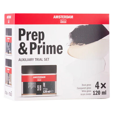 Prep &amp; Prime zestaw mediów Amsterdam 4 x 120 ml