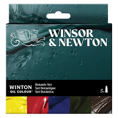 Botanic Set, farby olejne Winton W&amp;N 5 x 37 ml