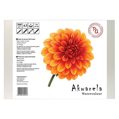 Papier do akwareli 'Dalia' A3, 300 g/m², 5 ark.